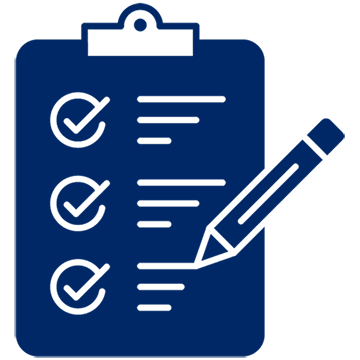 Clipboard icon with checklist